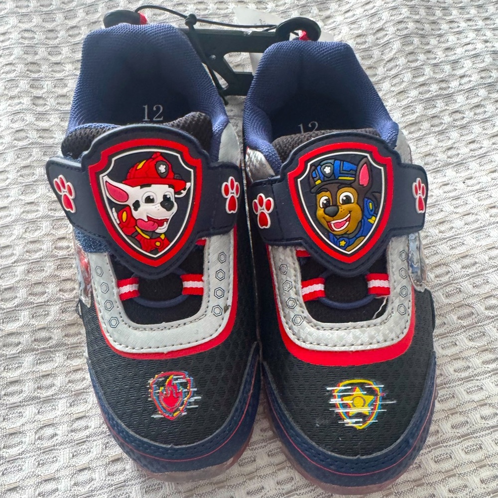 Toddler boy paw patrol light up sneakers